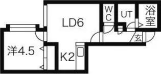 グランディオール元町【2階】の間取り