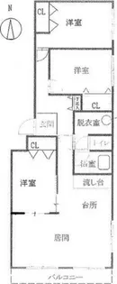 サンハイツ美香保【3階】の間取り