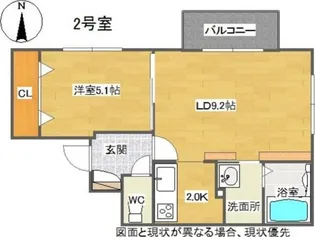 F-blessing【402号室】の間取り