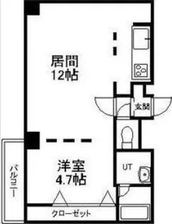 アンビシャス北大前【8階】の間取り