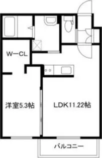 ARTE 【1-E号室】の間取り