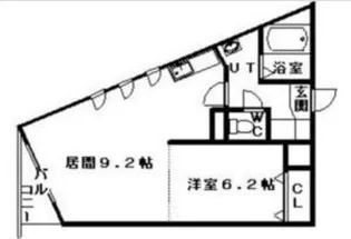 サテラ北34条【2階】の間取り