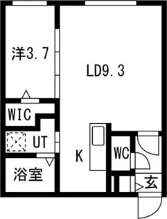 Victoire麻生(ヴィクトワール麻生)【2階】の間取り