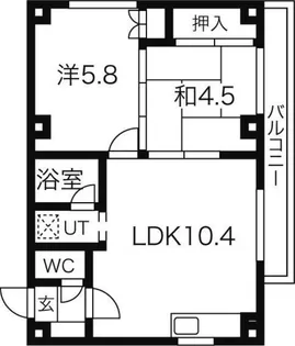 エスポワールハイム【2階】の間取り