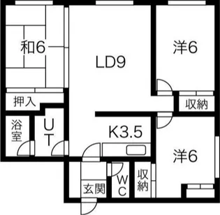 メゾン・にれの樹【1階】の間取り