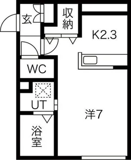 フランジュールあいの里【3階】の間取り