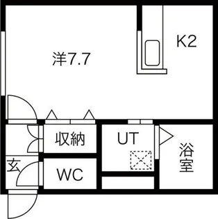 フランジュールあいの里【2階】の間取り