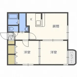 港プロシード16【407号室】の間取り