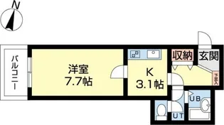 ミリューヴィラージュ【3階】の間取り