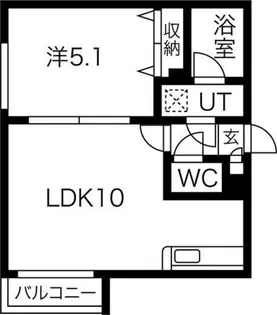 グランオルセー北大前【4階】の間取り