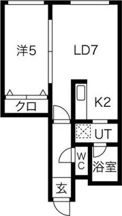 LE・EST VI(ル・エスト6)【203号室】の間取り