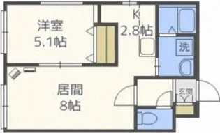 グランメールFPC北17条【3階】の間取り