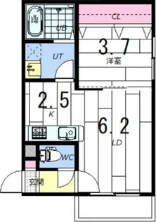 GIULIA(ジュリア)196 【4階】の間取り