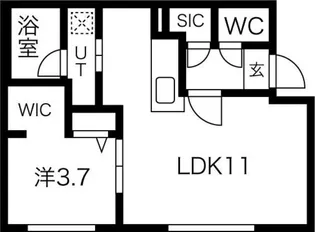 パトリア環状通東 (Patria環状通東)【1階】の間取り