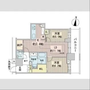 ONE札幌ステーションタワー【7階】の間取り