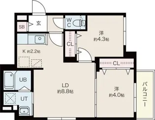 ファランドール札幌 【3階】の間取り