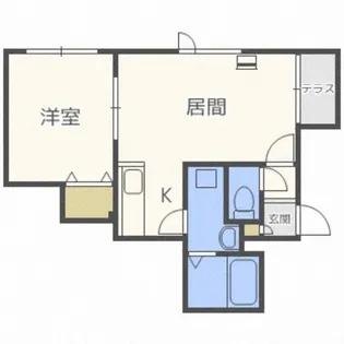 ラ・カーサ・フィオーレ【205号室】の間取り