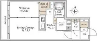 アルファスクエア北12東2【1階】の間取り