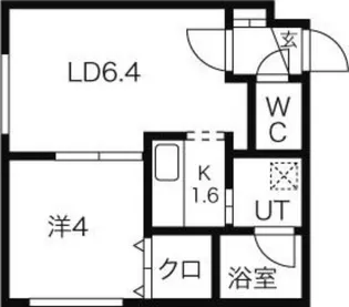 ブランノワール麻生エクサゴーヌ【205号室】の間取り