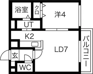 エスポワールN【405号室】の間取り