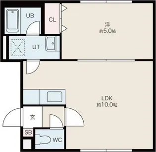 CREA北22条【205号室】の間取り