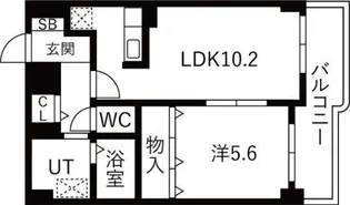 ヴォーネン元町【202号室】の間取り