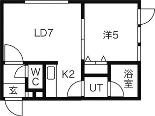 ブランノワールさっぽろst【306号室】の間取り
