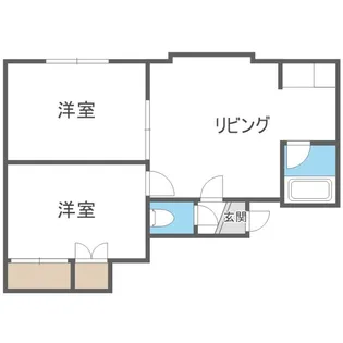 ハイム屯田【2階】の間取り
