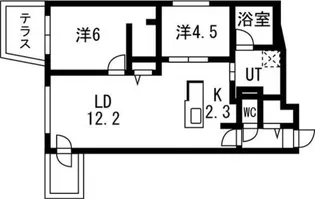 SORANO麻生(ソラノあさぶ)【1階】の間取り