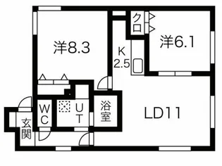 GRANA Ⅰ【2階】の間取り