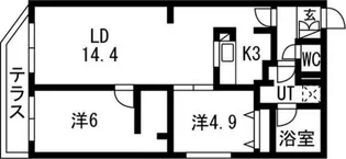 SORANO麻生(ソラノあさぶ)【1階】の間取り