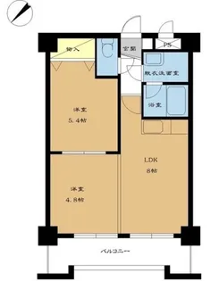 αNEXT本町【202号室】の間取り