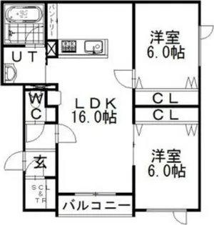 レジデンスY‘s【3階】の間取り