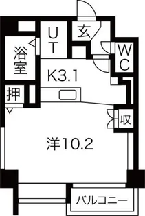 ル・コンフォルト【506号室】の間取り