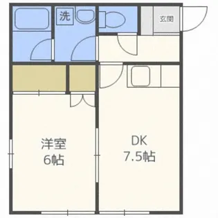 ジュノン【201号室】の間取り