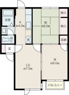 グリーンパークヴィレッジ B【2階】の間取り