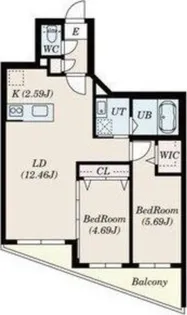 Diore Residence Sapporo【3階】の間取り