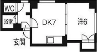 プログレスコート六番館【205号室】の間取り