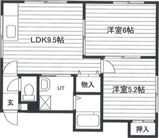 ハイツ若草【201号室】の間取り