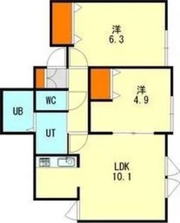 マウントツリー【3階】の間取り