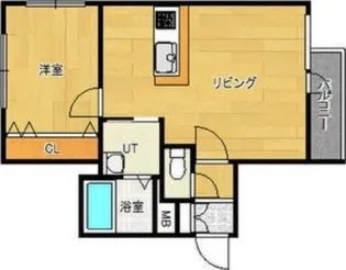 シュクレ【203号室】の間取り