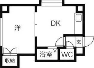 ダイアナ麻生マンション【407号室】の間取り