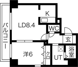 アクティ麻生南II【401号室】の間取り