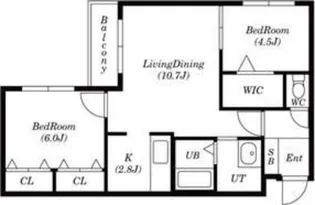 Seventh Court Motomachi (セブンスコートモトマチ)【3階】の間取り