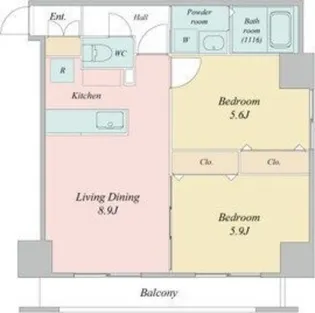 N28セントラルビル【9階】の間取り