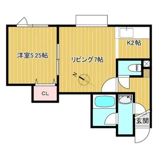 イースト・サンシャイン25【103号室】の間取り
