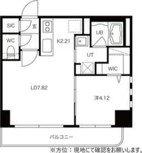 Tiger BLD 24(タイガービル24)【8階】の間取り