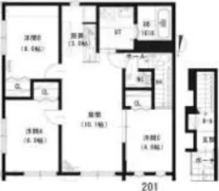 ルミエール・ノール34【2階】の間取り