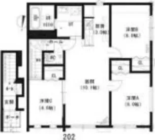 ルミエール・ノール34【2階】の間取り