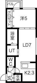 GARBO(ガルボ)【4階】の間取り